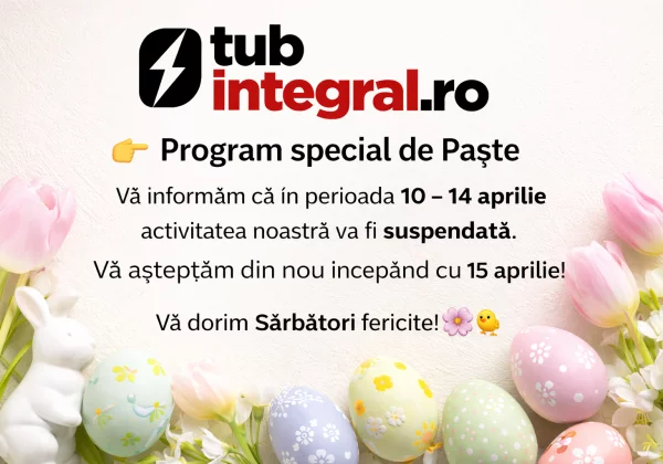 Program special de Paste – revenim cu energie dupa sarbatori
