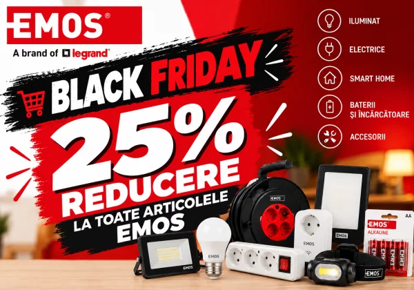 Black Friday EMOS – Reduceri speciale intre 2 si 8 noiembrie!