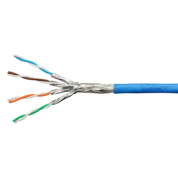 CABLU INTERNET S/FTP CAT7 4X2XAWG23/1.1000 MHZ LSOH ALBASTRU