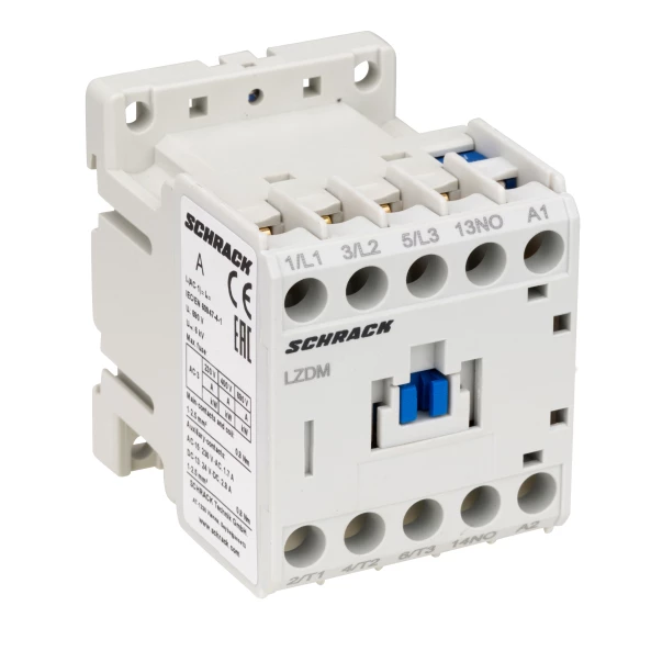 CONTACTOR 3P MINI 4KW 9A 1ND 230VC.A. LZDM0913--