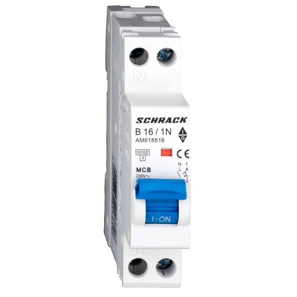 INTRERUPATOR. AUT. (MCB) 6KA CURBA B 1P+N 16A AM618516--