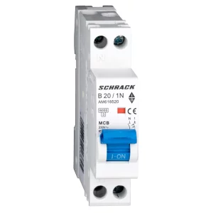 INTRERUPATOR. AUT. (MCB) 6KA CURBA B 1P+N 20A AM618520--