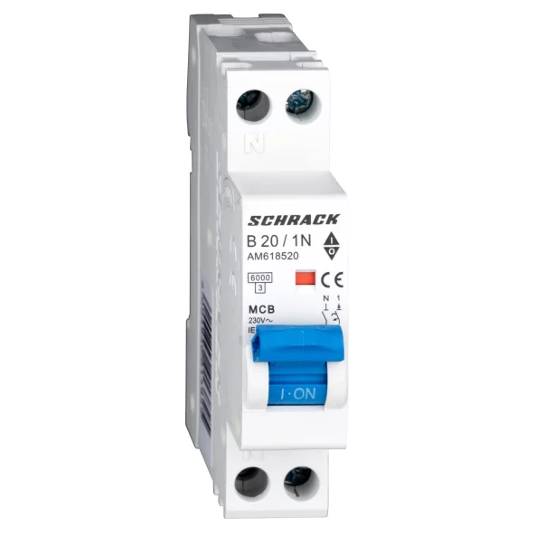 INTRERUPATOR. AUT. (MCB) 6KA CURBA B 1P+N 20A AM618520--