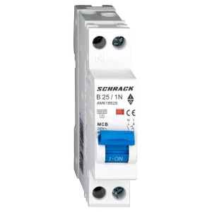 INTRERUPATOR. AUT. (MCB) 6KA CURBA B 1P+N 25A AM618525--