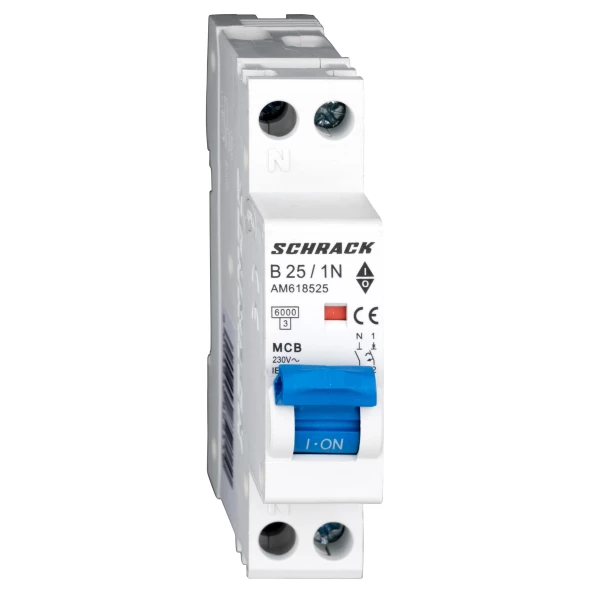 INTRERUPATOR. AUT. (MCB) 6KA CURBA B 1P+N 25A AM618525--
