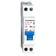 INTRERUPATORERUPATOR AUTOMAT AMPARO 4.5KA C10A 1P+N 1M AM417510--
