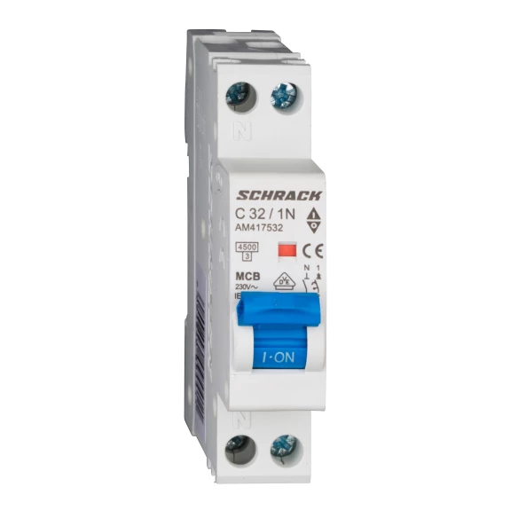 INTRERUPATORERUPATOR AUTOMAT AMPARO 4,5KA C32A 1P+N 1M AM417532--