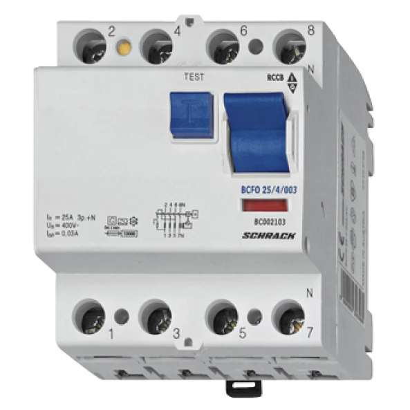 INTRERUPATORERUPATOR DIFERENTIAL 80A 4POLI 100MA BC008110--