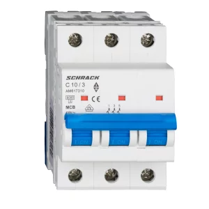 INTRERUPATORERUPTOR AUTOMAT MODULAR (MCB) AMPARO 6KA C 10A 3M AM617310--