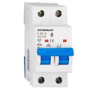 INTRERUPATORERUPTOR AUTOMAT MODULAR (MCB) AMPARO 6KA C 20A 2-POLI AM617220--