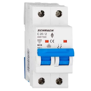 INTRERUPATORERUPTOR AUTOMAT MODULAR (MCB) AMPARO 6KA C 20A 2-POLI AM617220--