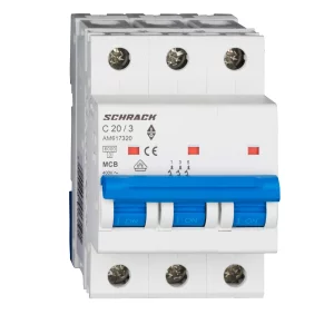 INTRERUPATORERUPTOR AUTOMAT MODULAR (MCB) AMPARO 6KA C 20A 3M AM617320--