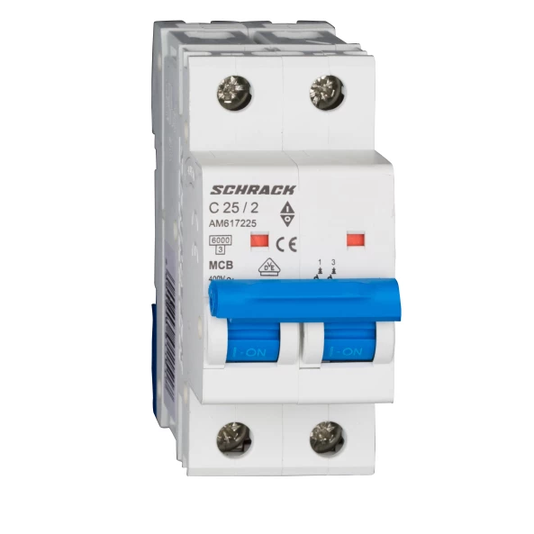 INTRERUPATORERUPTOR AUTOMAT MODULAR (MCB) AMPARO 6KA C 25A 2-POLI AM617225--