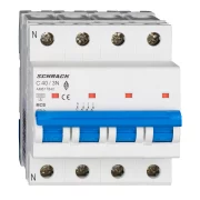 INTRERUPATORERUPTOR AUTOMAT MODULAR (MCB) AMPARO 6KA C 40A 3P+N AM617840--