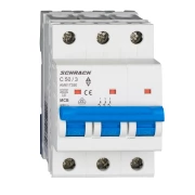 INTRERUPATORERUPTOR AUTOMAT MODULAR (MCB) AMPARO 6KA C 50A 3M AM617350--