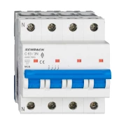 INTRERUPATORERUPTOR AUTOMAT MODULAR (MCB) AMPARO 6KA C 63A 3P+N AM617863--