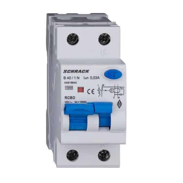 INTRERUPATORERUPTOR AUTOMAT+DIF. 1+N AMPARO 10KA B 40A 30MA TIP A AK618640--