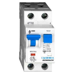 INTRERUPATORERUPTOR AUTOMAT+DIF. 1P+N AMPARO 10KA C 16A 10MA TIP A BO517616--