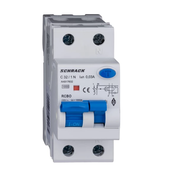 INTRERUPATORERUPTOR AUTOMAT+DIF.1+N AMPARO 10KA C 32A 30MA TIP A AK617632--
