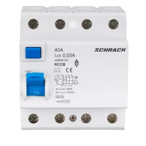INTRERUPATORERUPTOR DIF. AMPARO (10KA) 40A 4-POLI 30MA TIP A AR054103--