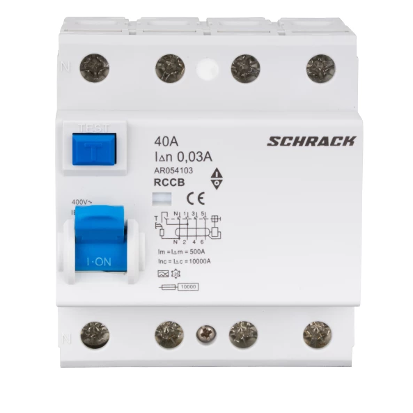 INTRERUPATORERUPTOR DIF. AMPARO (10KA) 40A 4-POLI 30MA TIP A AR054103--