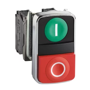 BUTON DUBLU,VE-RO,1NI1ND,I-O,24V