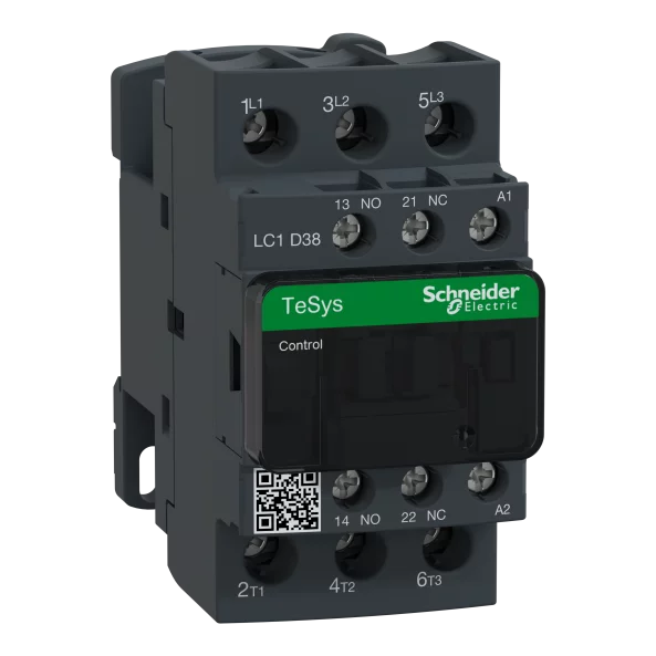 CONTACTOR 3P 38A AC3 1NO+1NC 230VAC