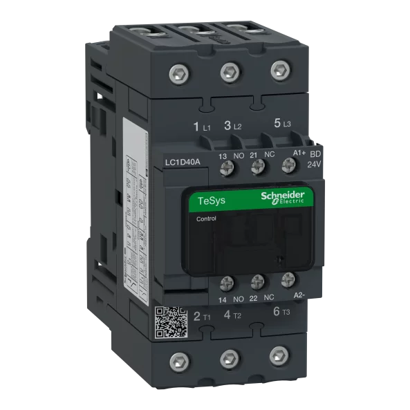 CONTACTOR 3P EVLK CONT 40A 18,5KW AC3 24VDC