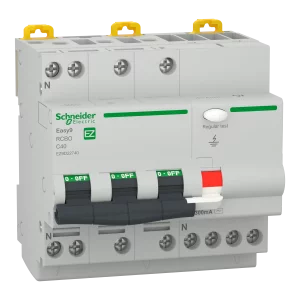 EASY9 RCBO 3P+N 4500 AC 300MA C 40A