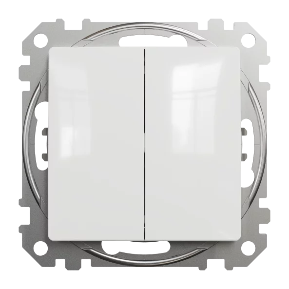 NEW SEDNA INTRERUPATOR DUBLU 10AX ALB