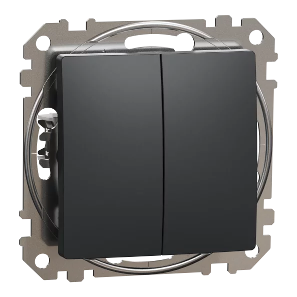 NEW SEDNA INTRERUPATOR DUBLU 10AX ANTRACIT