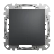NEW SEDNA INTRERUPATOR DUBLU 10AX ANTRACIT