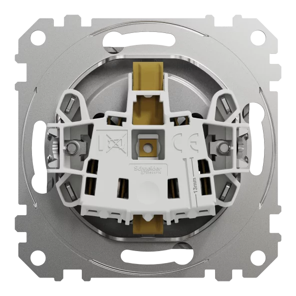 NEW SEDNA PRIZA 2P+E CU OBTURATOARE ALU