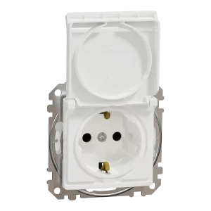 NEW SEDNA PRIZA 2P+E IP44 OBT+CAPAC ALB