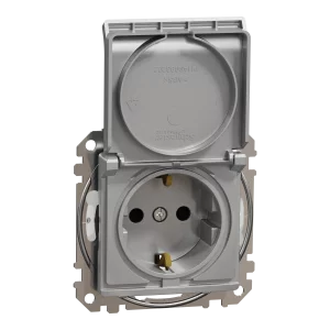 NEW SEDNA PRIZA 2P+E IP44 OBT+CAPAC ALU
