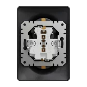 NEW SEDNA PRIZA DUBLA 2P+E,OBT ANTRACIT