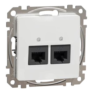 NEW SEDNA PRIZA DUBLA RJ45 CAT5E UTP ALB