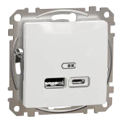 NEW SEDNA PRIZA INCARCARE USB A+C 2.4A ALB