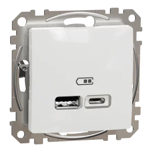 NEW SEDNA PRIZA INCARCARE USB A+C 2.4A ALB