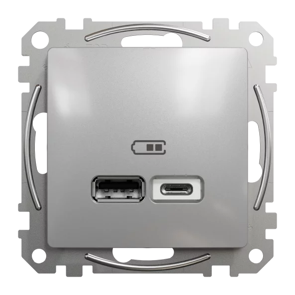NEW SEDNA PRIZA INCARCARE USB A+C 2.4A ALU