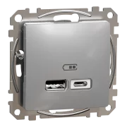 NEW SEDNA PRIZA INCARCARE USB A+C 2.4A ALU