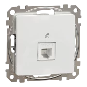 NEW SEDNA PRIZA TELEFON RJ11 ALB