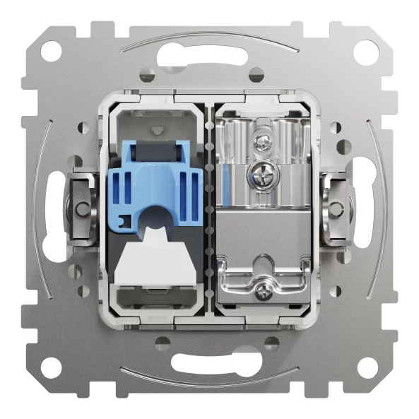 NEW SEDNA PRIZA TV+RJ45 CAT6 UTP ALB