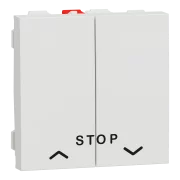 NEW UNICA INTRERUPATOR JALUZELE CU STOP 6A,2M ALB