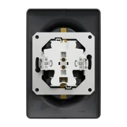 NEW UNICA PRIZA DUBLA 2P+E 16A OBT ANTRACIT