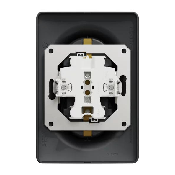 NEW UNICA PRIZA DUBLA 2P+E 16A OBT ANTRACIT