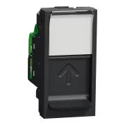 NEW UNICA PRIZA RJ45 CAT6 UTP 1M ANTRACIT