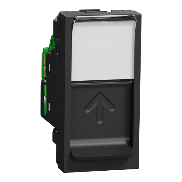 NEW UNICA PRIZA RJ45 CAT6 UTP 1M ANTRACIT