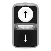 SE ZB4BW7A1724 CAP BUTON DUBLU LUMINOS ALB NEGRU