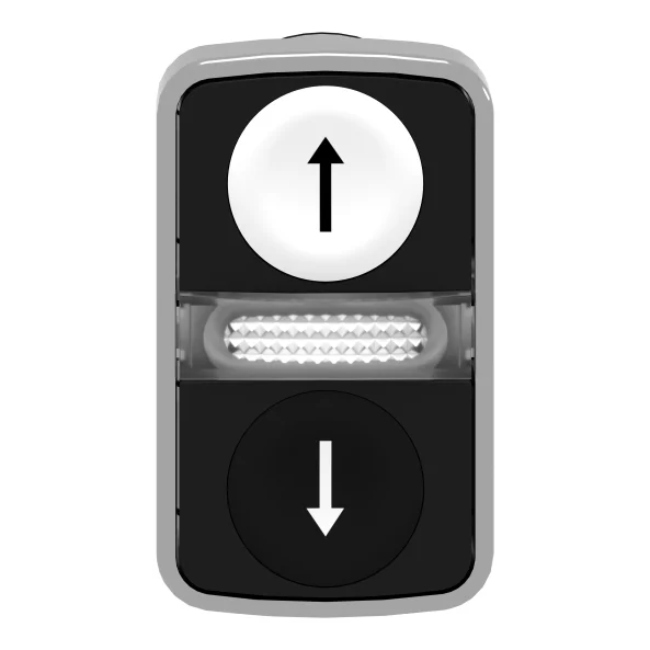 SE ZB4BW7A1724 CAP BUTON DUBLU LUMINOS ALB NEGRU